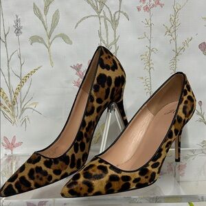 J. Crew Leopard Print Heels made In Italy